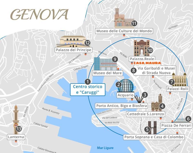 Casa Maura - 2 Passi Nella Storia Apartman Genova Kültér fotó